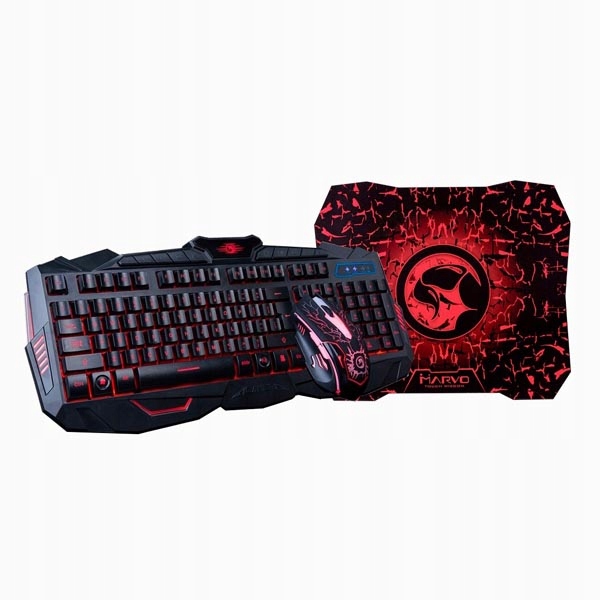 Klawiatura, Mysz i Podkładka zestaw gamingowy