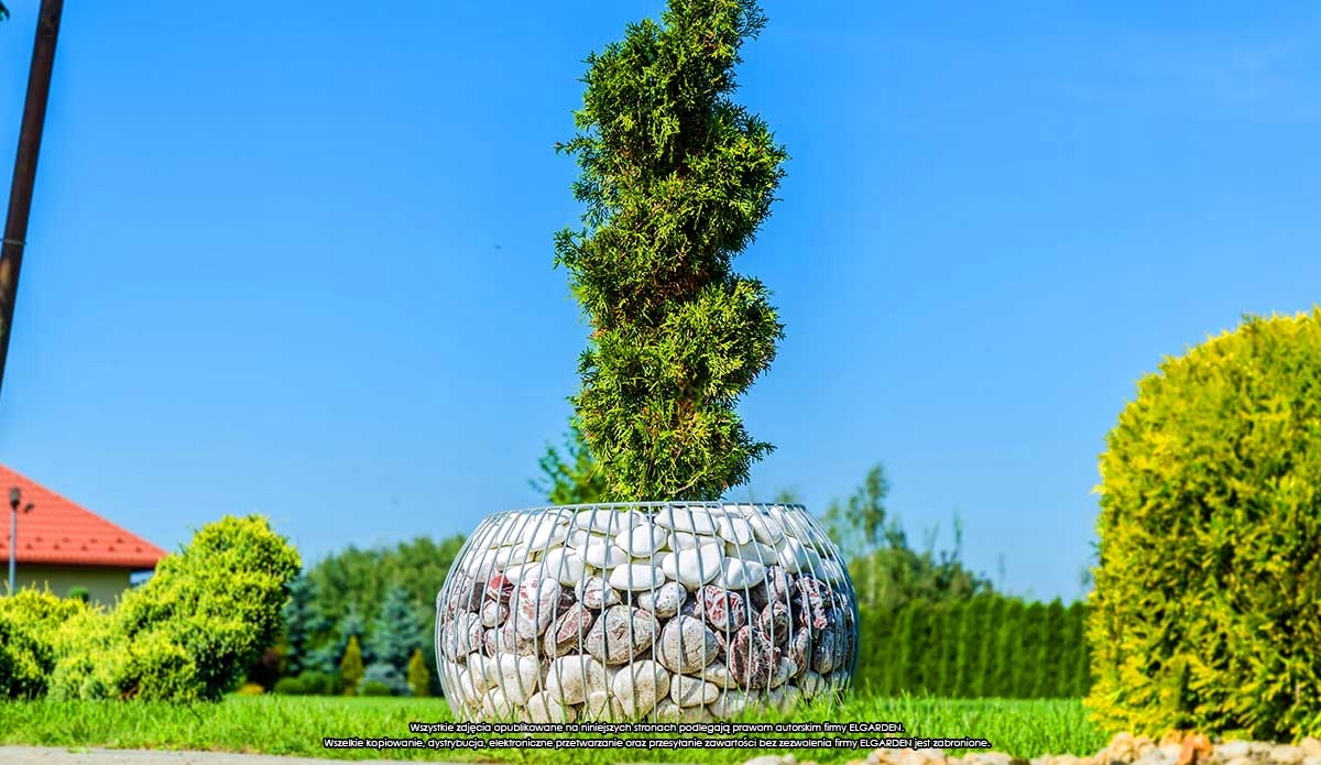 Donica Gabionowa Olimpia M Stalowa Długość 53 cm