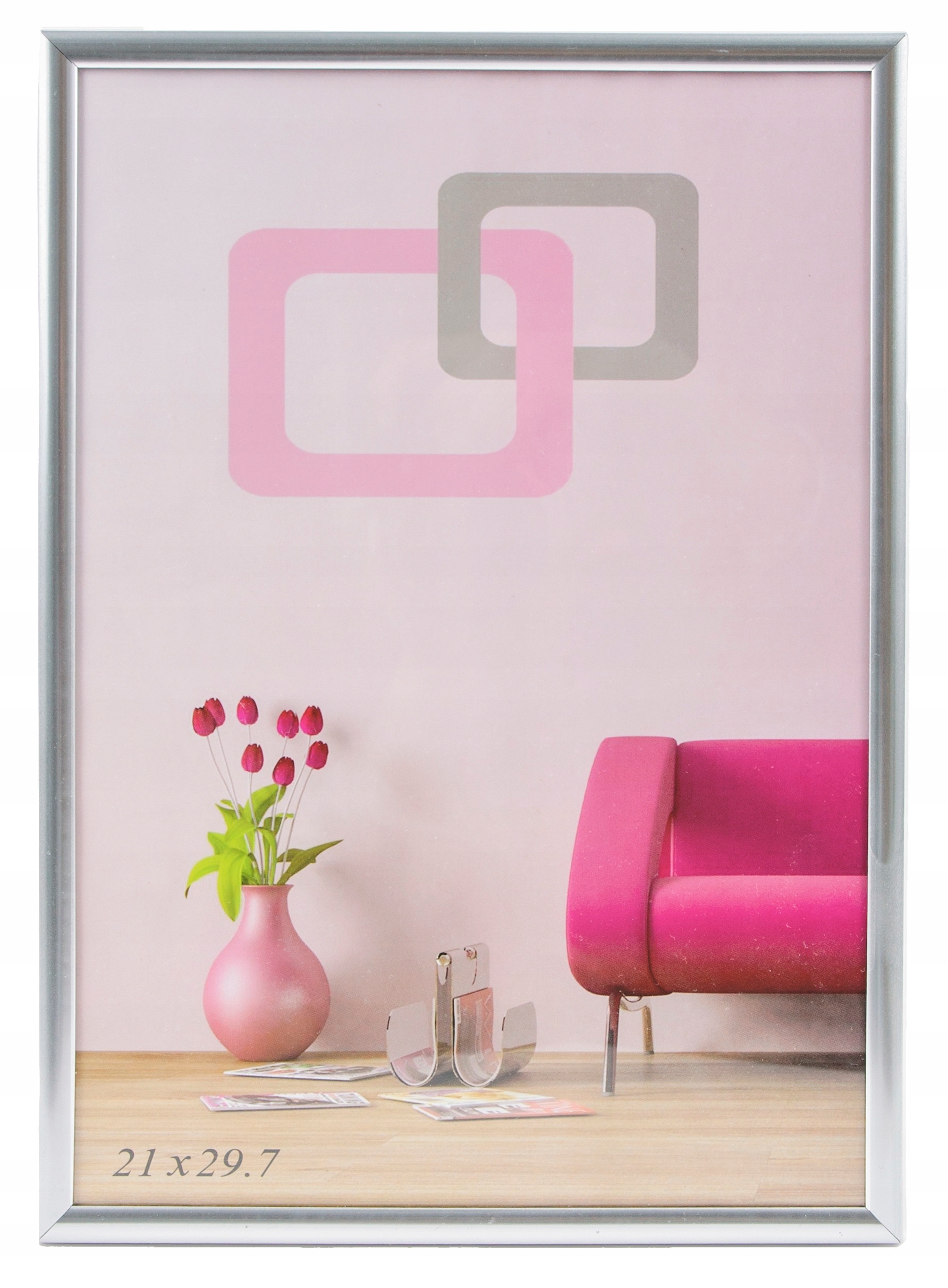 

Ramka na zdjęcia A4 srebrna 21 x 29,7 cm