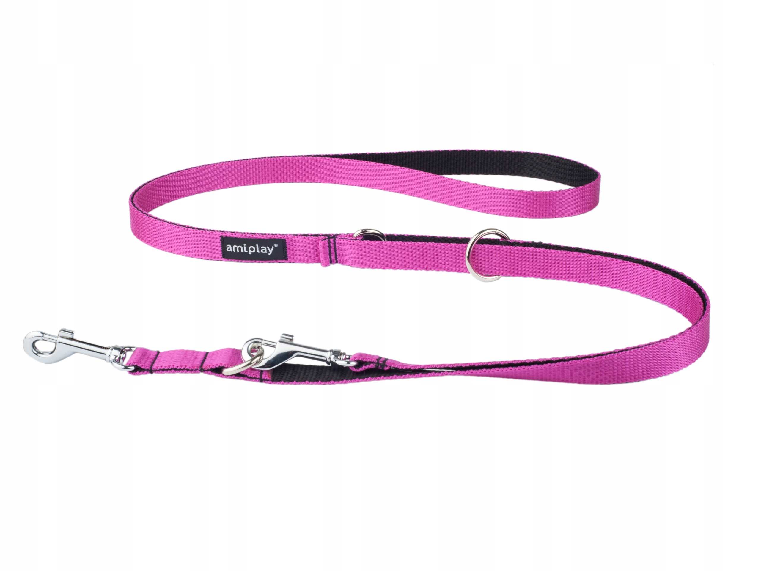 

amiplay Smycz przepinana 6in1 Twist L Różowa