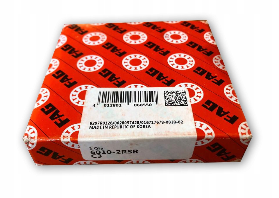 Łożysko 6010 2RS C3 FAG 50 x 80 x 16 mm