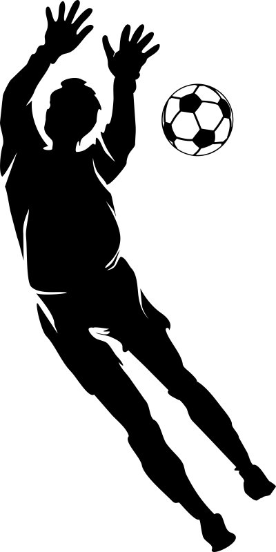 

Naklejka na ścianę Sport Piłkarz bramkarz 50 cm