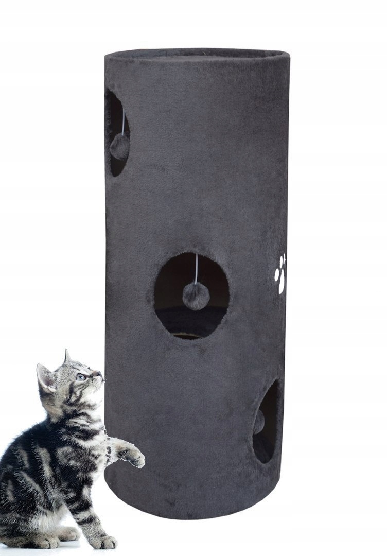 

Drapak Dla Kota 100CM Tuba Wieża Siwa Plusz