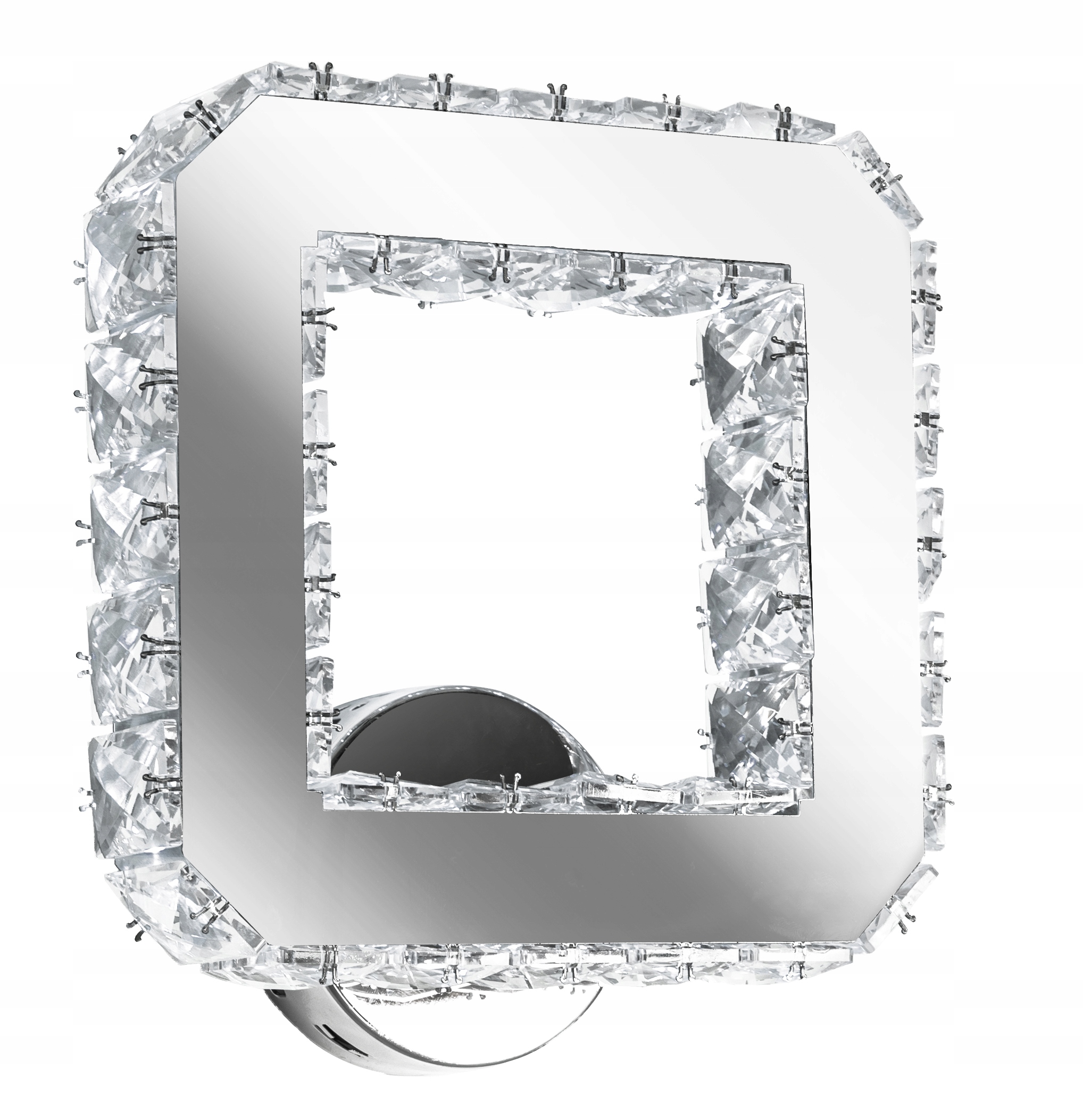 Kinkier lampa ścienna Toolight kwadratowa srebrna Led