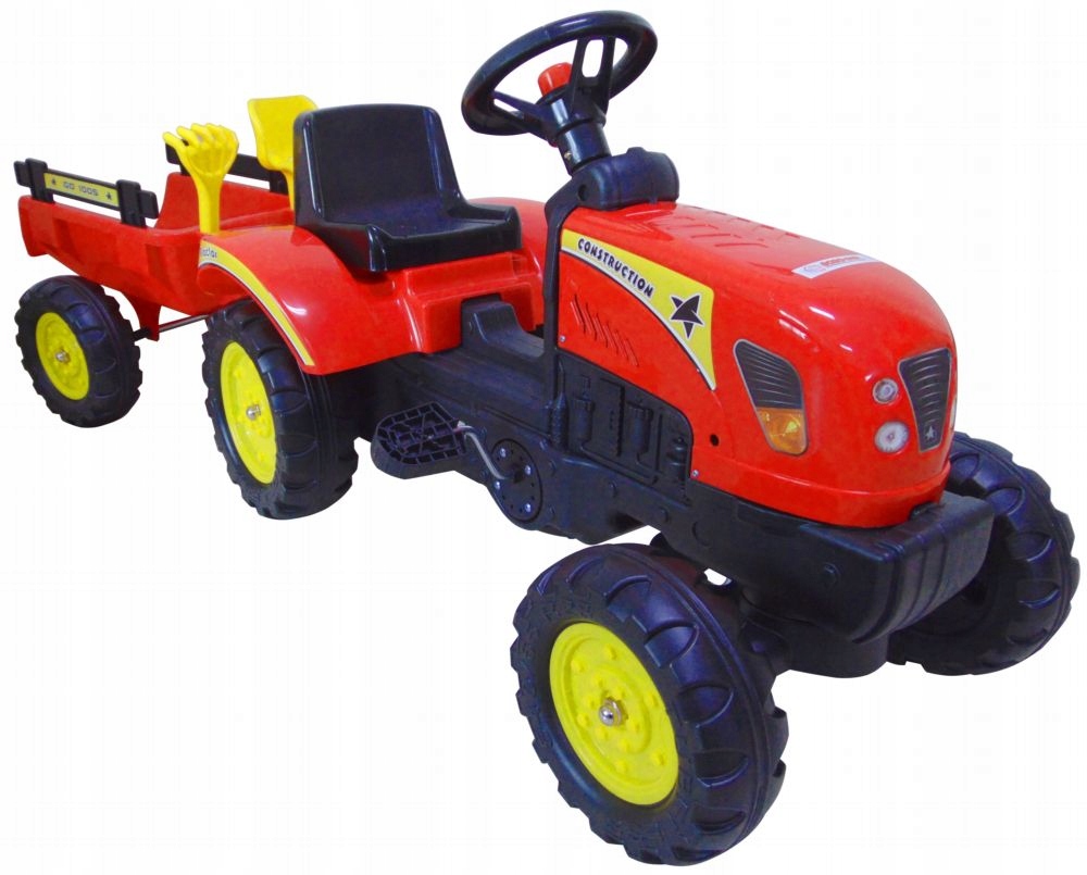 

Traktor Na Pedały Z Przyczepką Akcesoria Traktorek