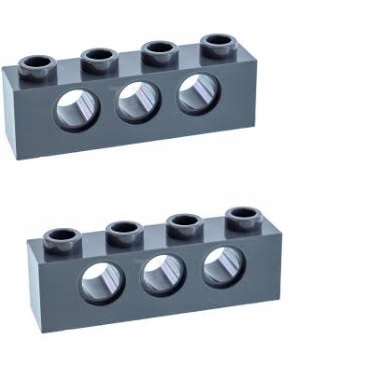 

Lego Technik Klocek Belka 1x4 Ciemnoszary 3701