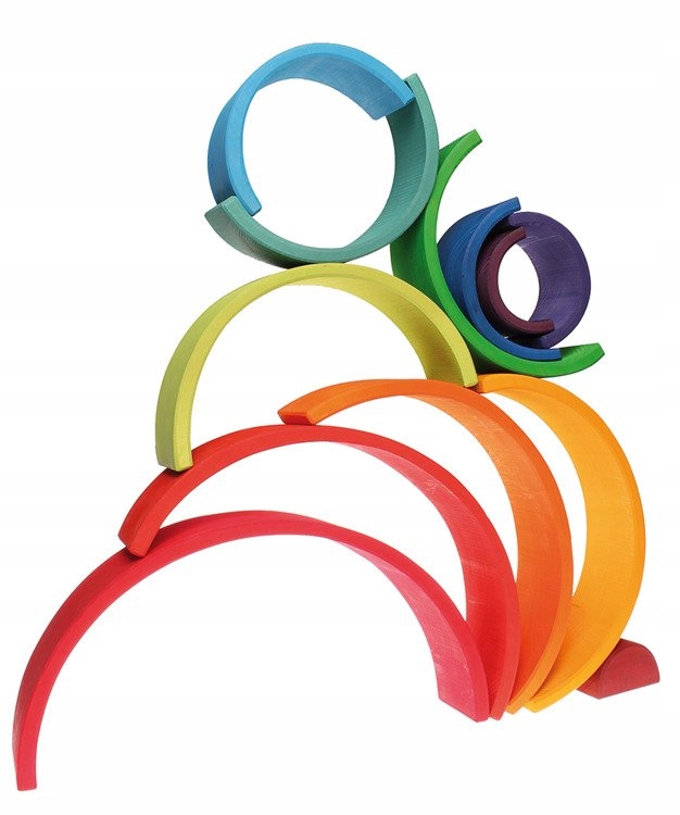 GRIMM'S Drewniana Tęcza 12 elementów + GRATIS Płeć chłopcy dziewczynki