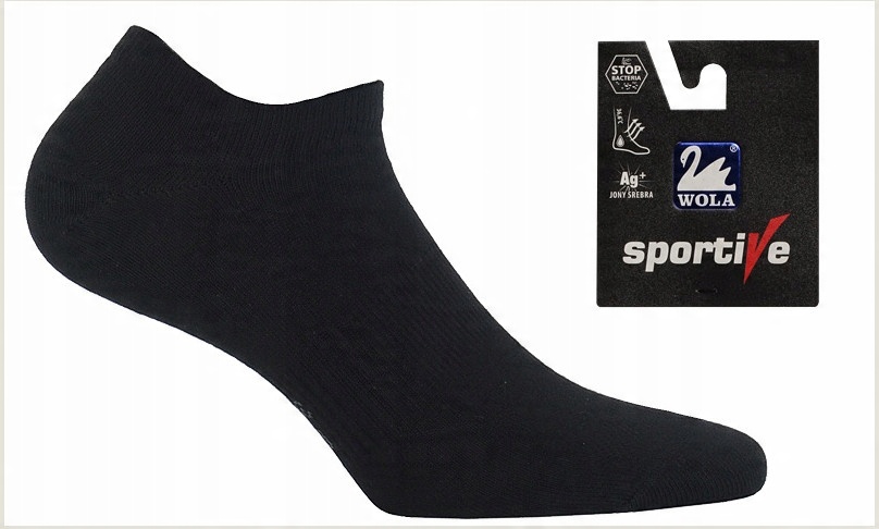 

Stopki Wola Sportive z jonami srebra 39-41 czarne
