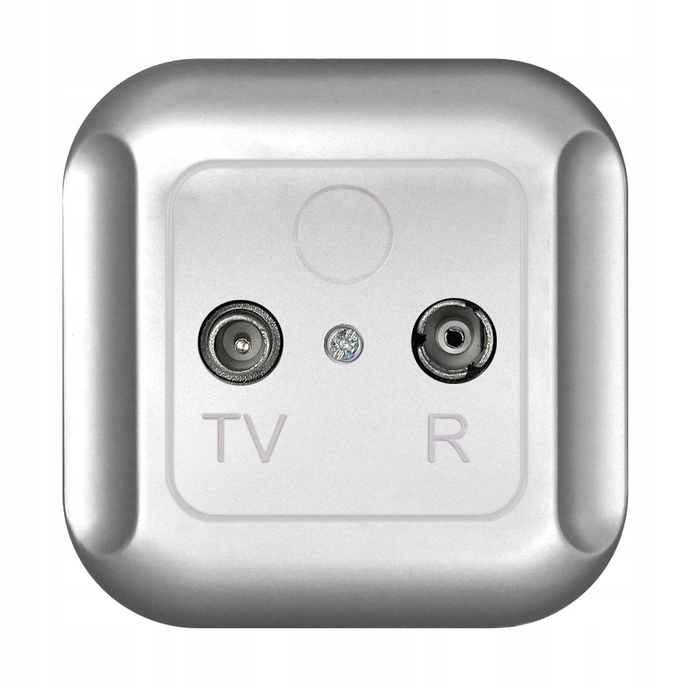 

Topaz Gniazdo P/t Antenowe Rtv Końcowe 6dB Srebrne