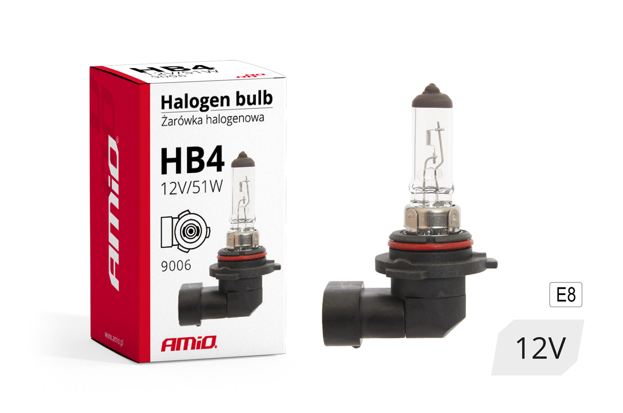 ŻARÓWKA HALOGENOWA AMIO HB4 9006 12V 51W 30030