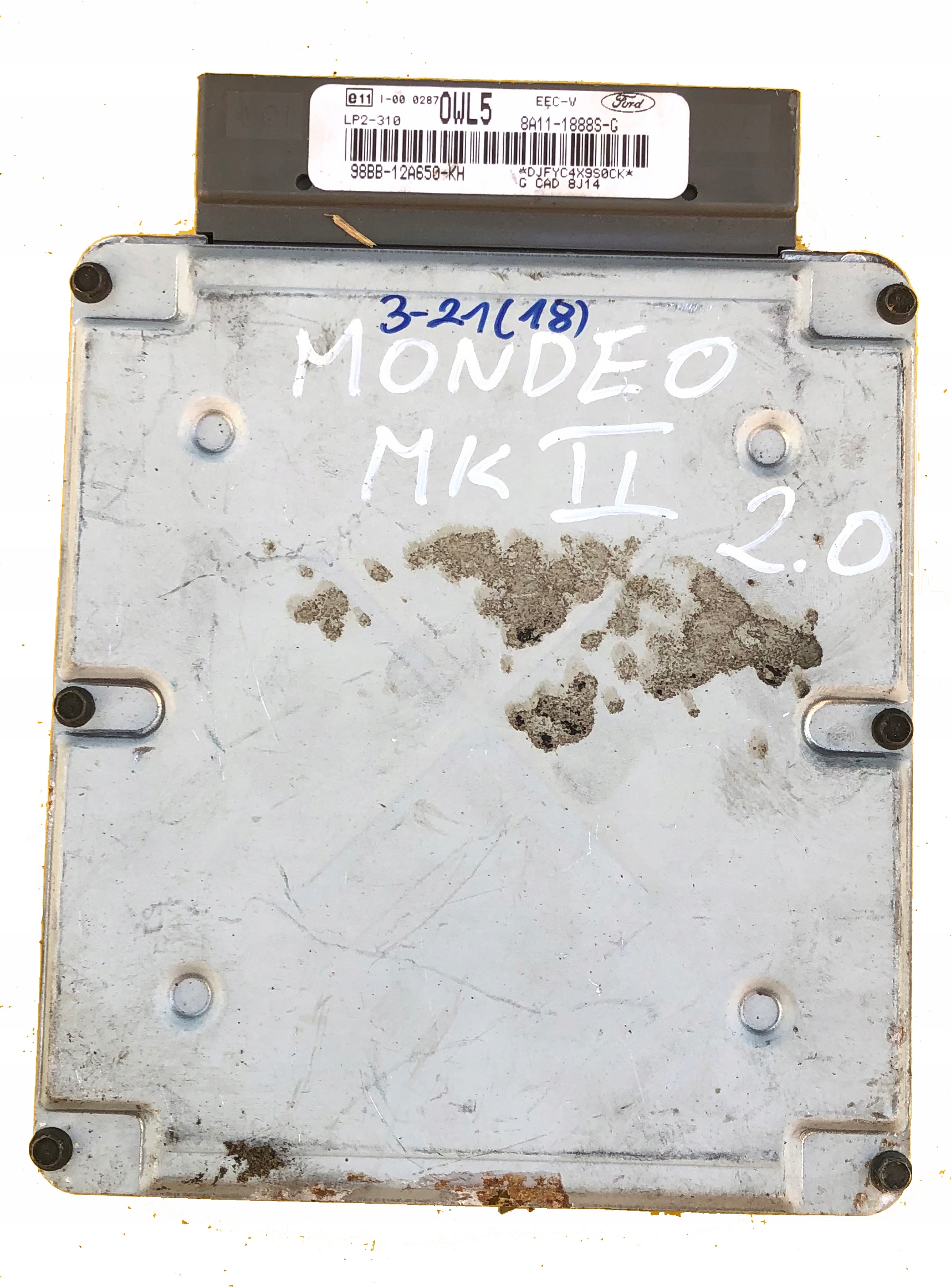 ECU FORD COUGAR 2.0 16V 98BB-12A650-KH OWL5 DOPISZ