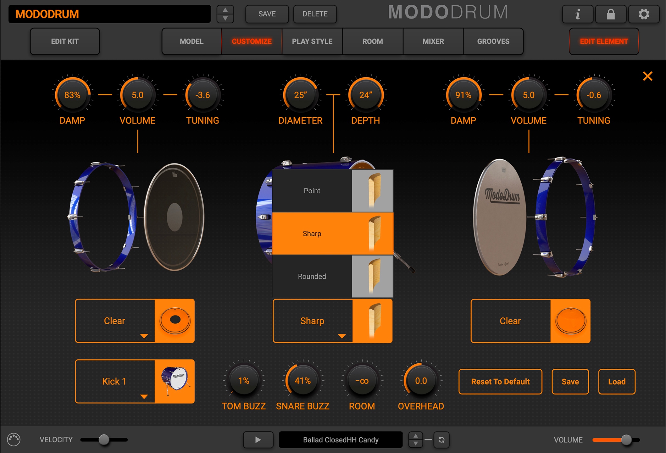 IK Multimedia Modo Drum | Wirtualna perkusja Kod producenta IK MD-BASS-DID-IN