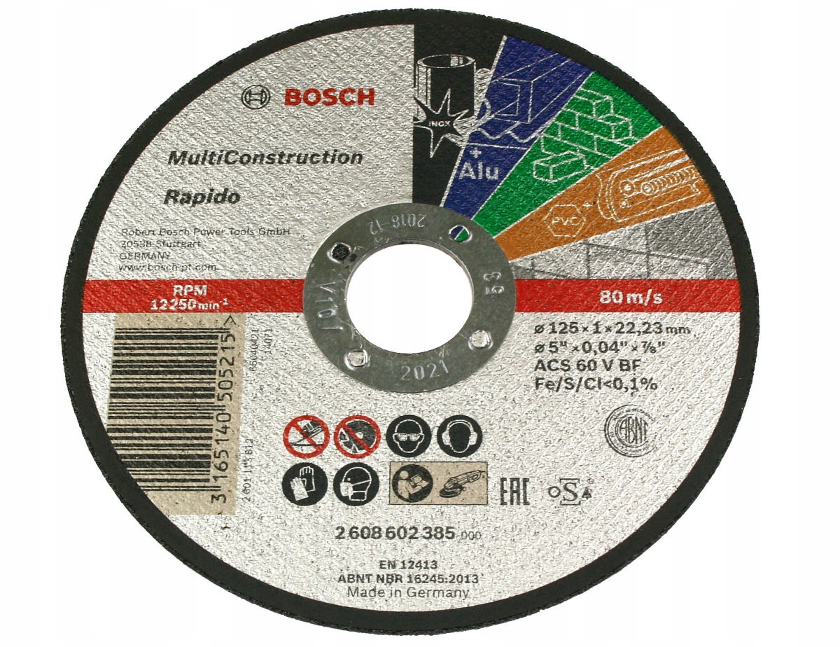 BOSCH - jedna TARCZA DO WSZYSTKIEGO 125/1,0mm Marka Bosch