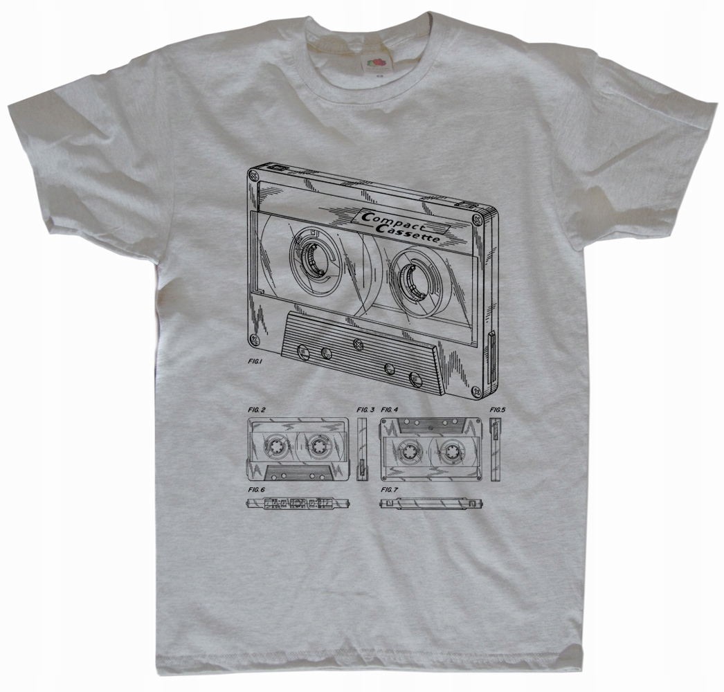 

Kaseta magnetofonowa 2 compact cassette koszulka