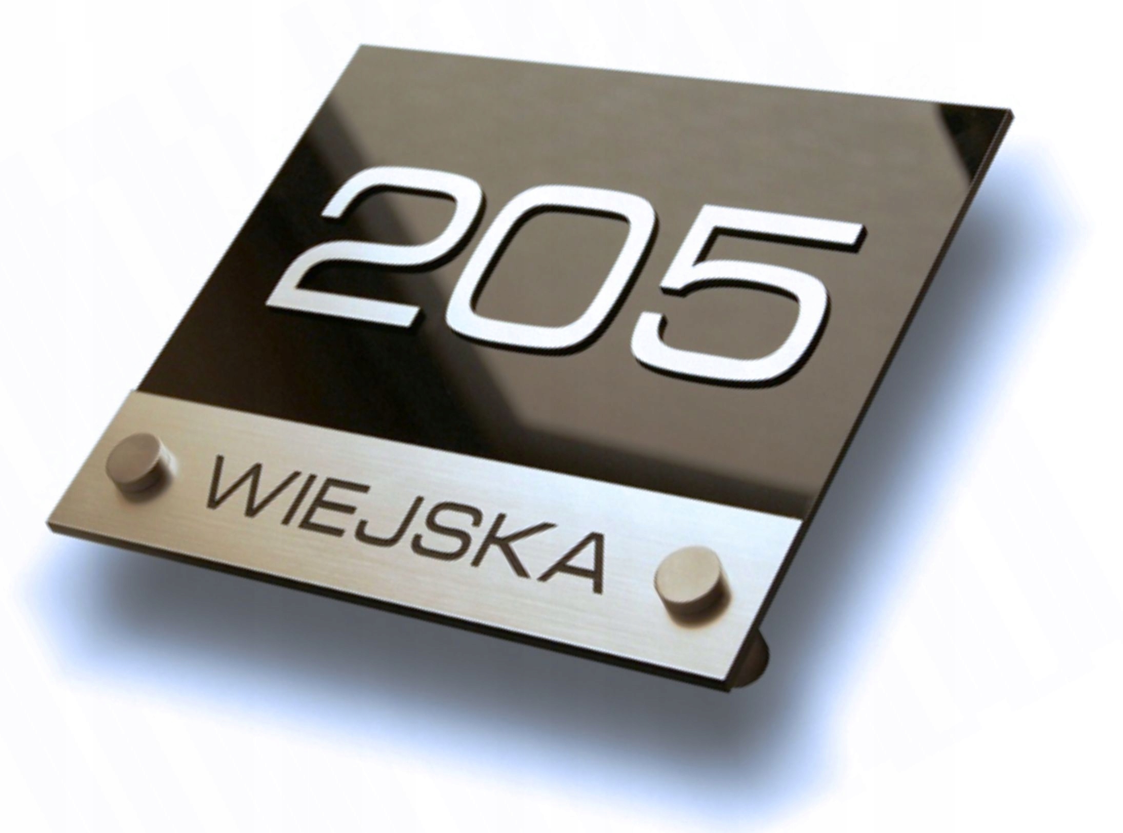 NOWOCZESNY DUŻY NUMER DOMU Tabliczka na DOM Marka inna