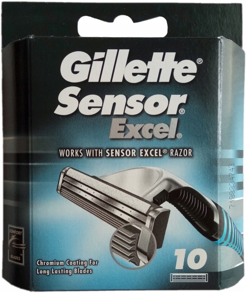 

10 x Gillette Sensor Excel Wkłady Nożyki Oryginał