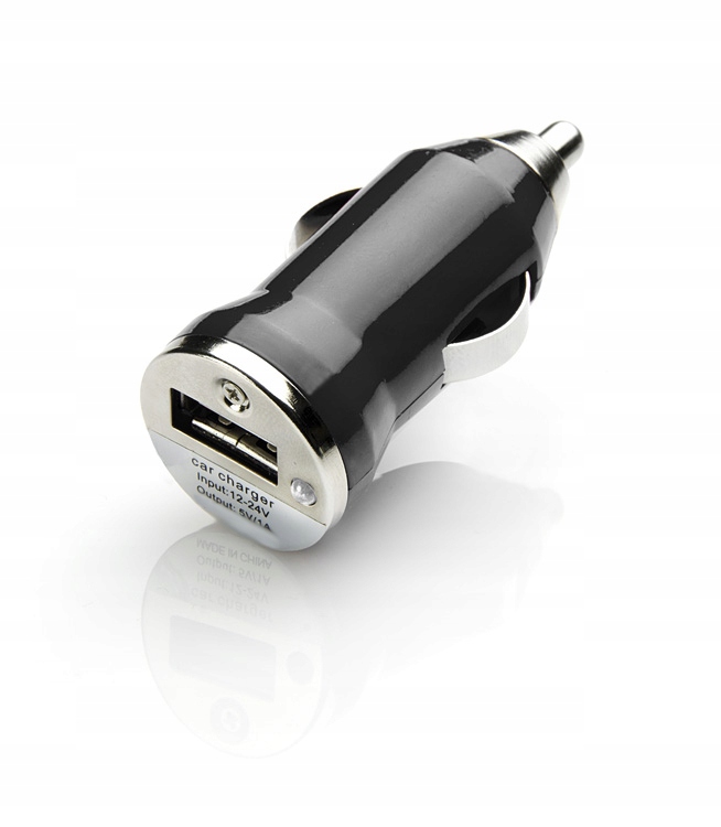 ŁADOWARKA Samochodowa USB 4 kolory CZARNA
