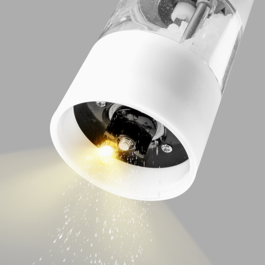 Młynek elektryczny LAMART Grind do soli pieprzu Mechanizm mielący żarna