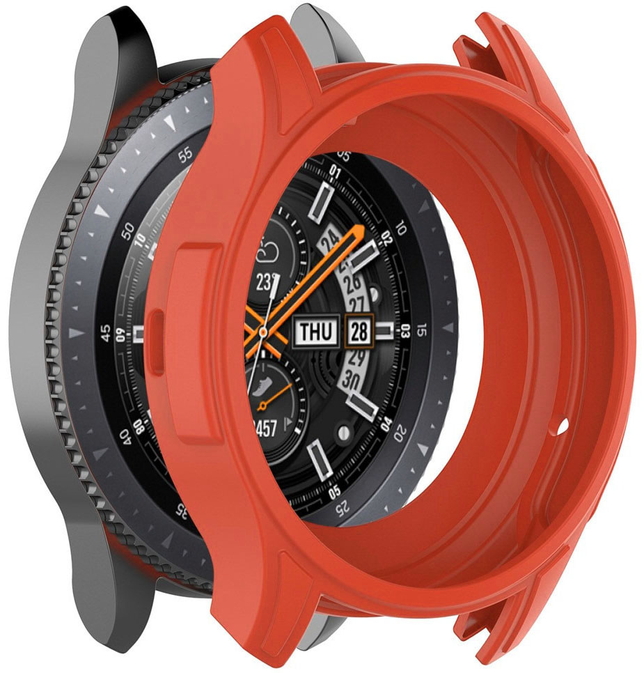 

Czerwone Etui Silikonowe Samsung Galaxy Watch 46mm