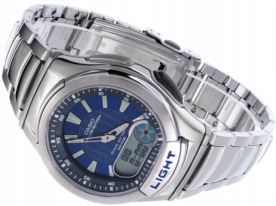 

Zegarek Męski Casio AQ-180WD-2A 100M Telememo +box