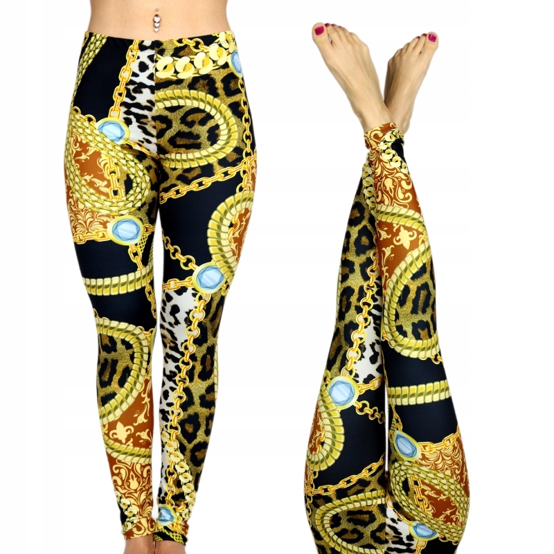 

Freaky Outfit Legginsy print kolorowe joga taniec