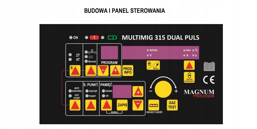 SPAWARKA MAGNUM MIG MULTIMIG 315 PULS IGBT Rodzaj spawarka inwertorowa