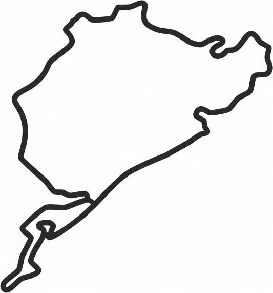 

Nurburgring naklejka 14 x 15 cm