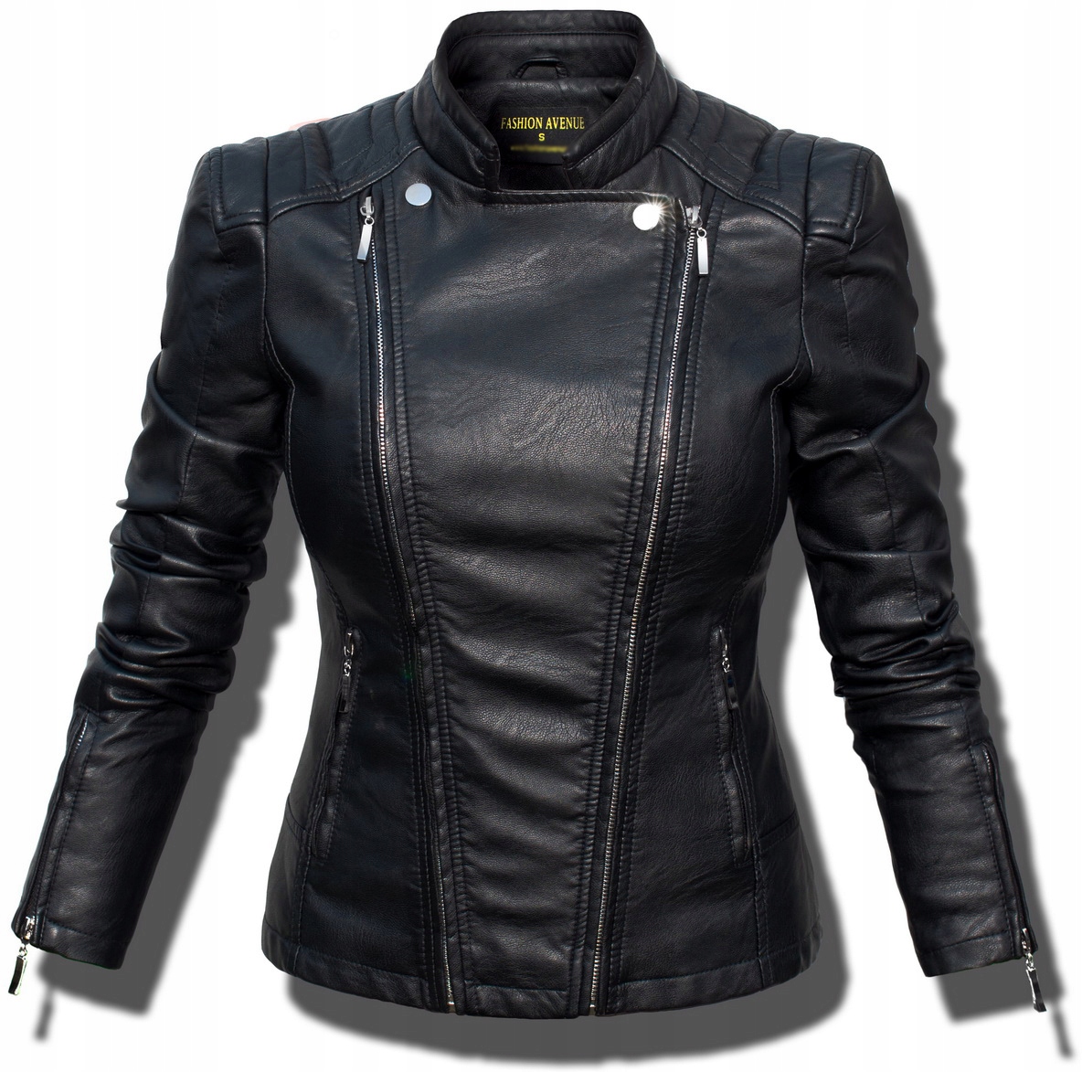 #100 FASHIONAVENUE skóra RAMONESKA moto BIKER _ M Wypełnienie nie dotyczy