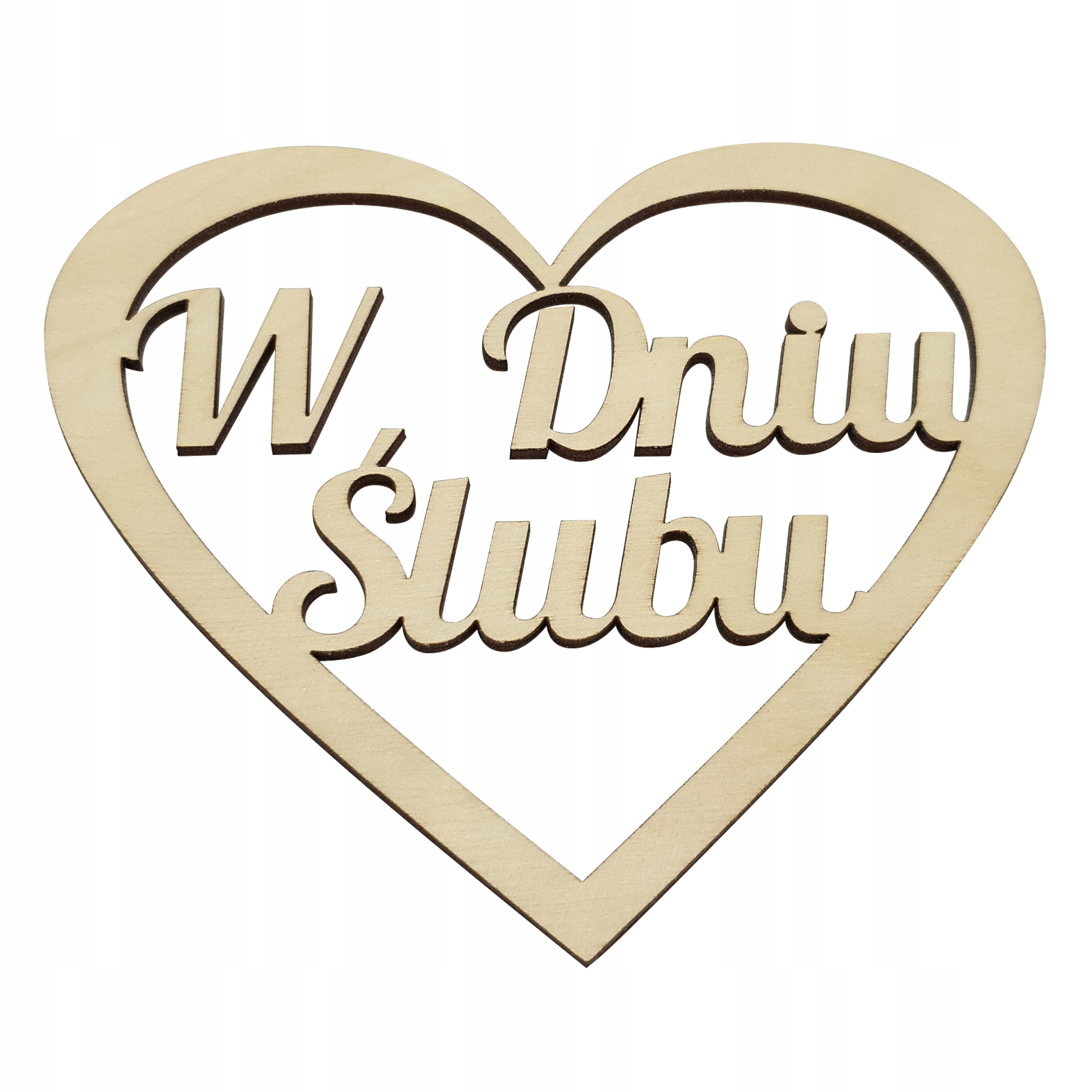

Drewniane Serce W Dniu Ślubu Decoupage Love Wesele