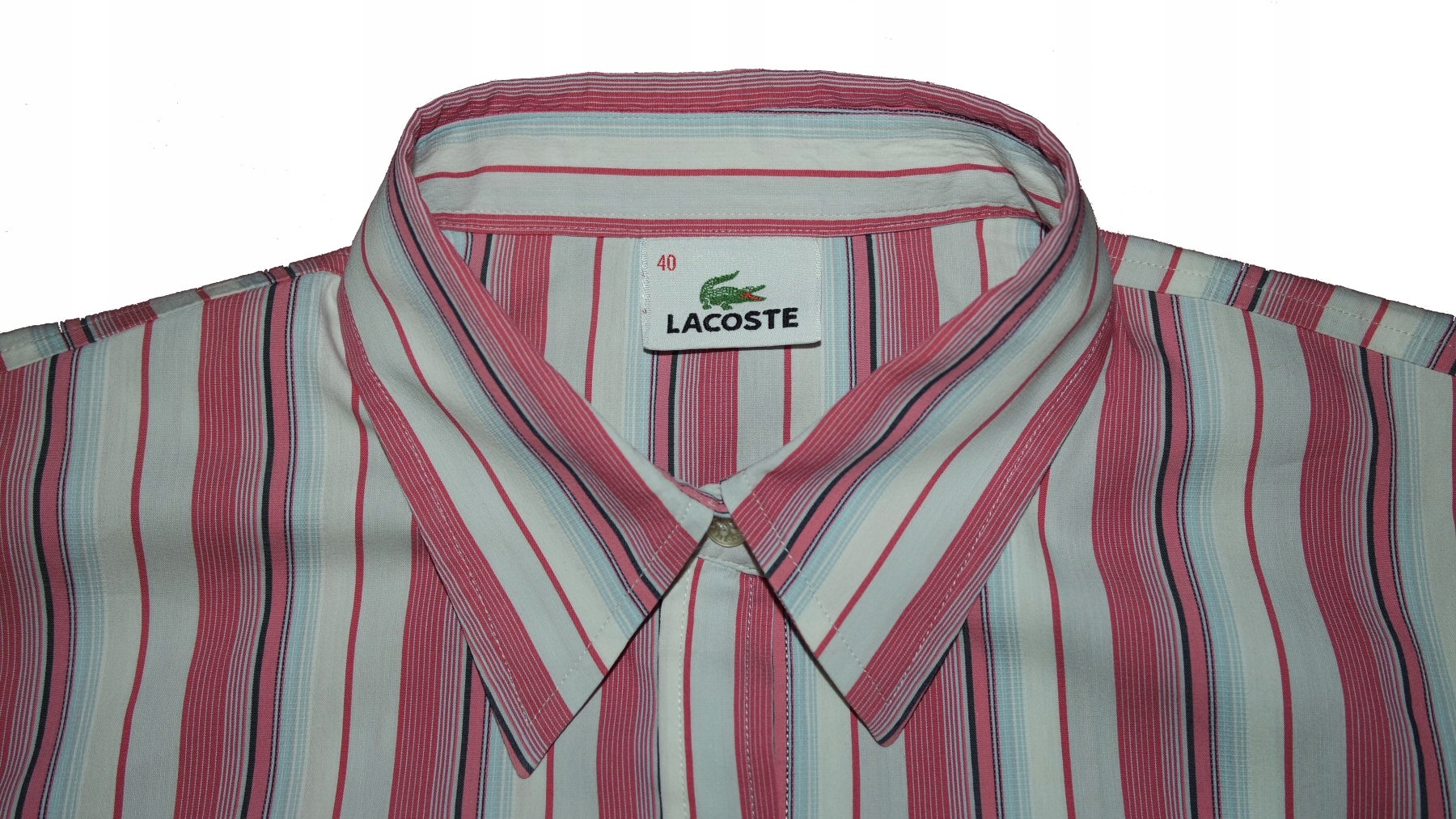KOSZULA LACOSTE STAN IDEALNY!!!! Dekolt kołnierzyk