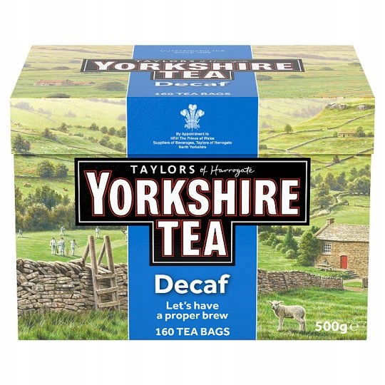 Levně Čaj černý, bezkofeinový, expresní Yorkshire Tea 500 g 160 sáčků