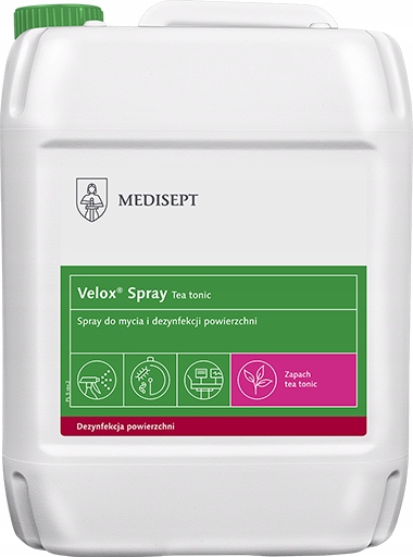 

Velox Spray 5L Dezynfekcja Powierzchni Tea Tonic