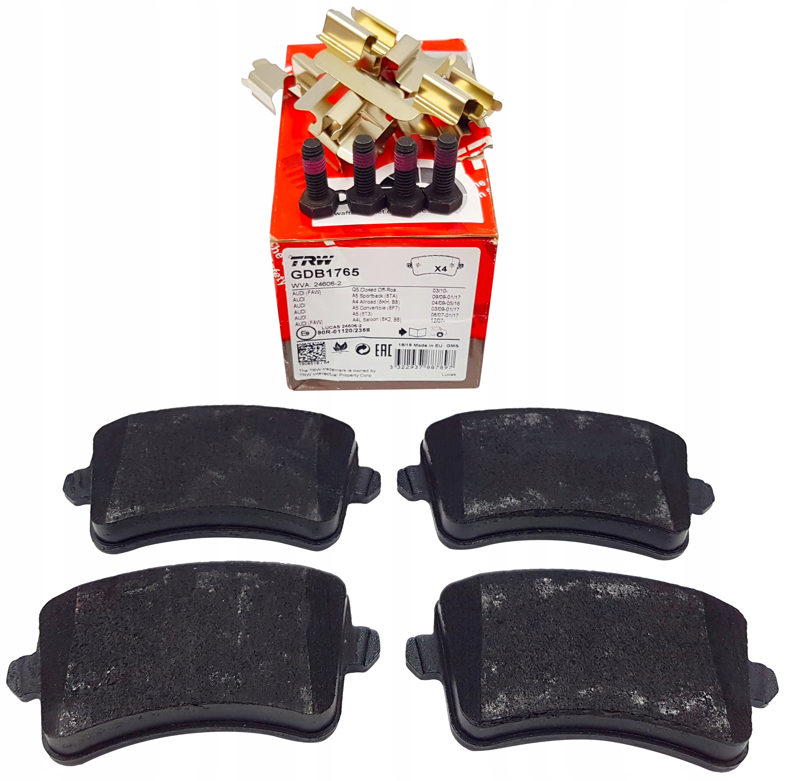 

Klocki Hamulcowe Tył Trw Audi A4 B8 1.8 2.0 Tfsi
