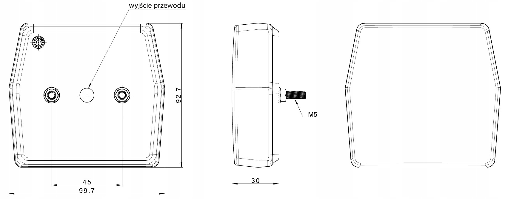 LAMPA COFANIA LED 12V TYŁ ŚWIATŁO WSTECZNE PRZEWÓD Producent części Fristom