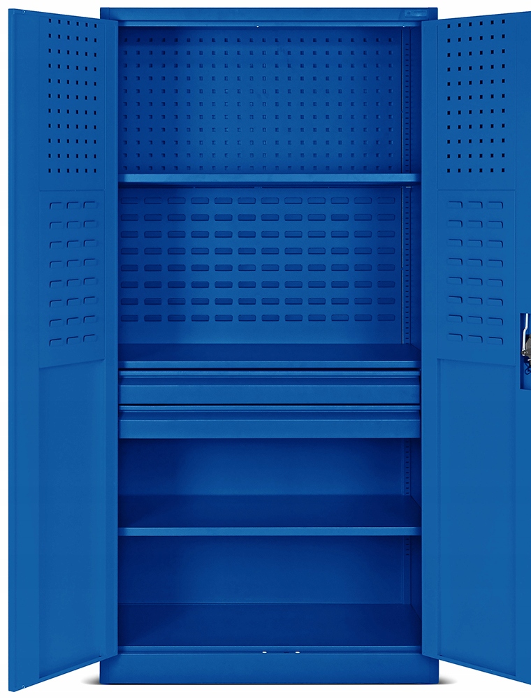 Duża szafa warsztatowa narzędziowa do garażu JAN NOWAK SZYMON niebieska Kod producenta 1042