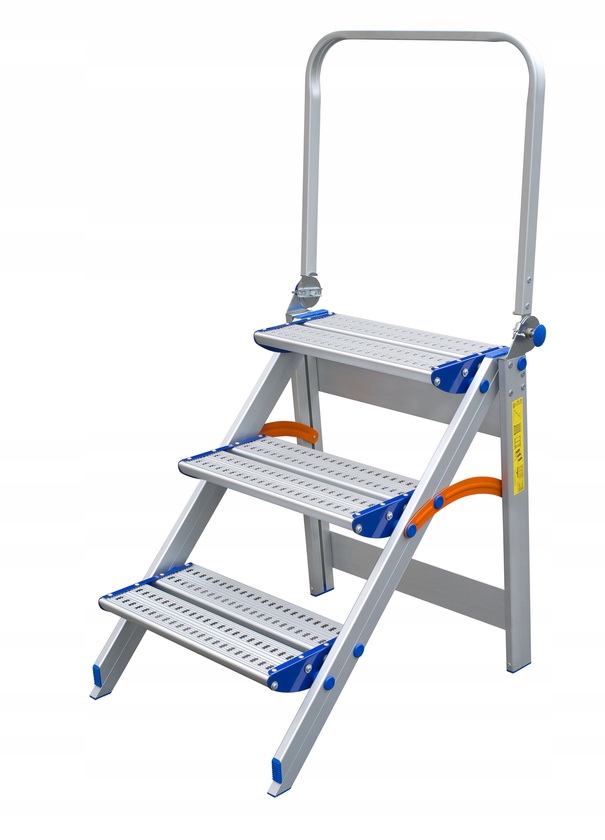 STOŁEK ROZKŁADANY Z PORĘCZĄ DRABEX TP 8100P 4stop.