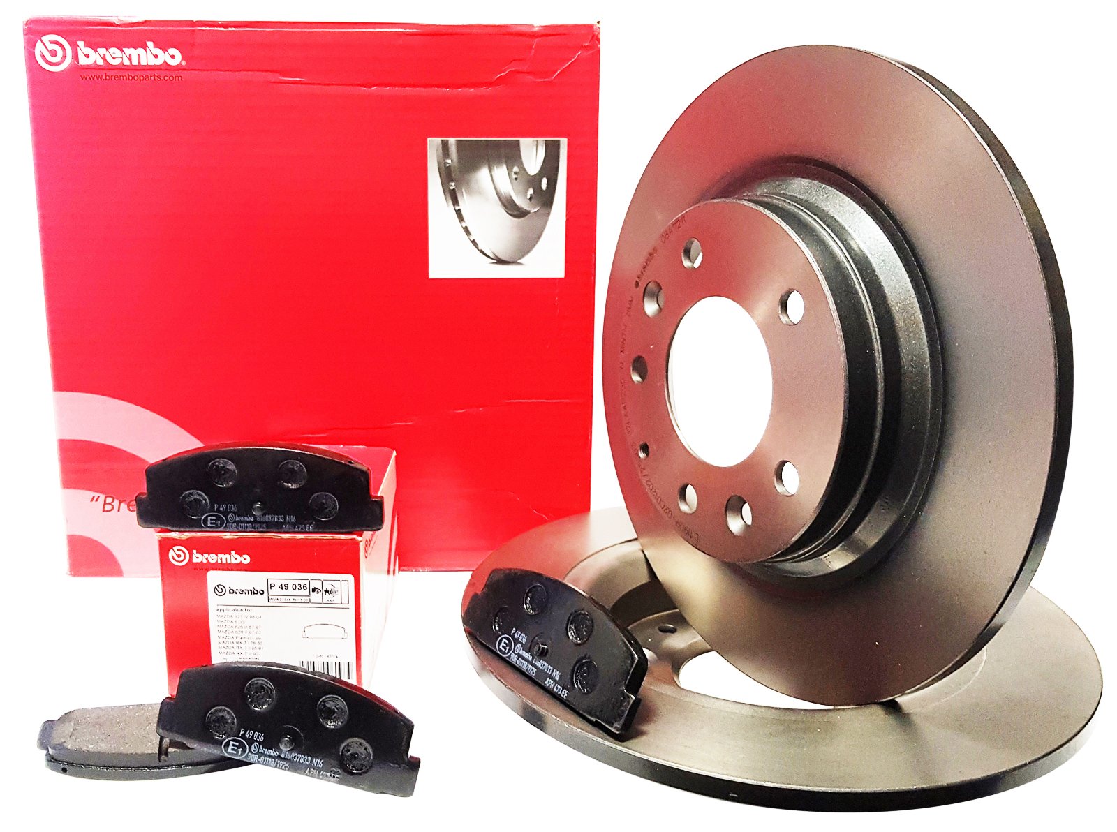Brembo Sada Kotouče Zadní Brzdové Destičky Zadní Mazda 6 Gg Gy Gh Premacy MX5 III