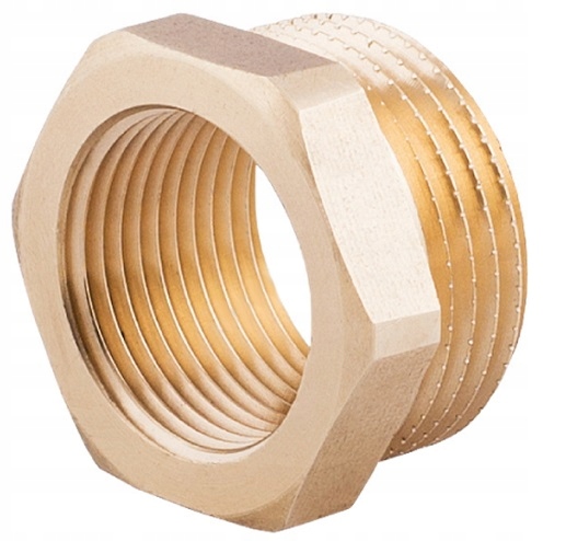 

Redukcja mosiężna 1/2" x 3/8" Mosiądz