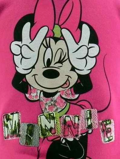 70033 MINNIE MYSZKA tunika bluzka DISNEY 62 68 Rękaw długi rękaw