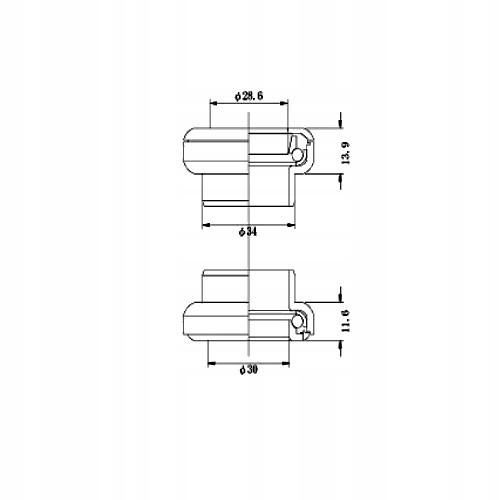 Stery Tange Terious DX4 1- 1/8" Ahed Srebrne Kod producenta Terious DX4