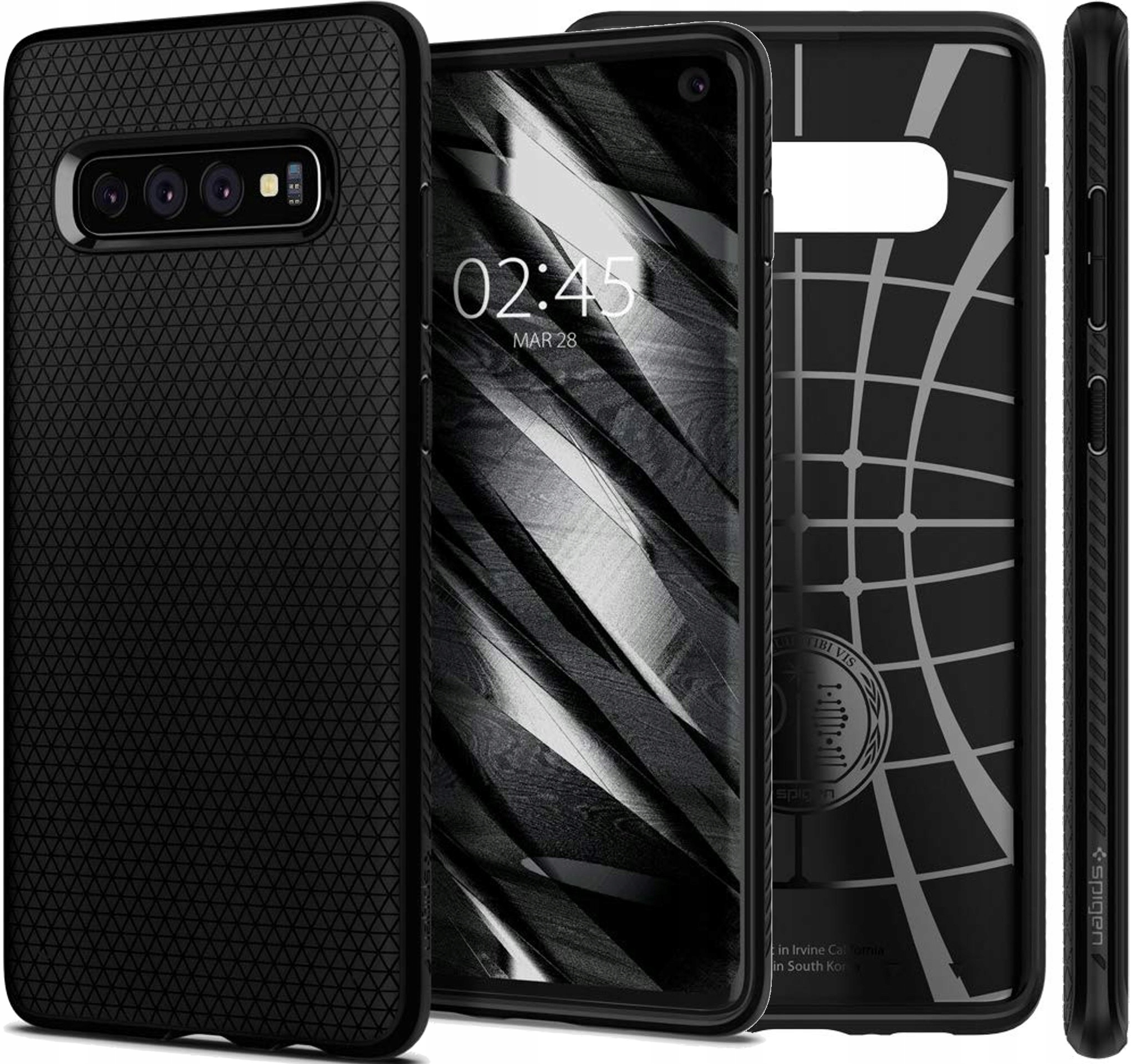 

Oryginalne Czarne Etui Cover Spigen Do Galaxy S10