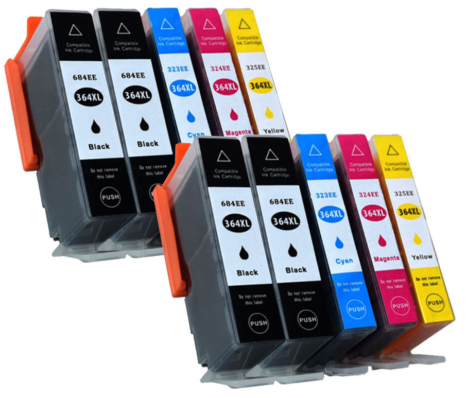 

10x Tusze Do Drukarki Hp Deskjet 3520 3070A 364XL