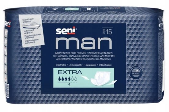 

Seni Man Extra wkłady urologiczne dla mężczyzn 15