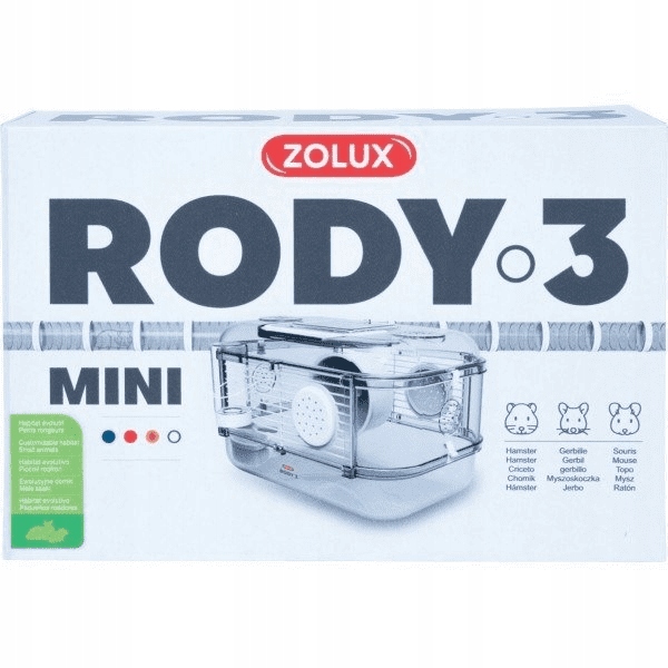 ZOLUX KLATKA DLA CHOMIKA RODY 3 MINI BIAŁA 206010 EAN (GTIN) 3336022060102