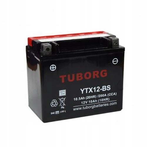 T-YTX12-BS - Аккумулятор Tuborg YTX12-BS 10.5 Ah 200A AGM