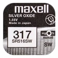 

bateria srebrowa mini Maxell 317 Sr 516 Sw