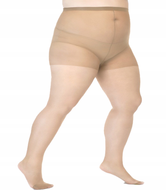 

5 XL Rajstopy Lida 20DEN jasny beż, biodra -160cm