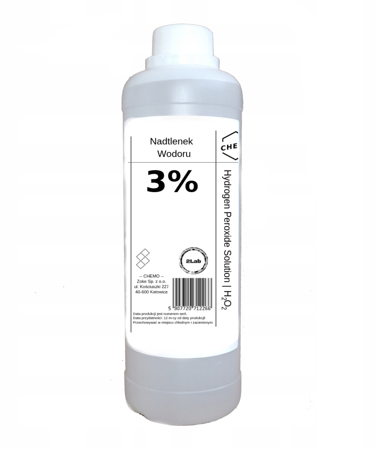 

Nadtlenek Wodoru 3%. Woda Utleniona. 1000 ml. Czda