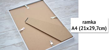 Typograficzny Plakat - TATA + ramka a4 Szerokość produktu 21 cm