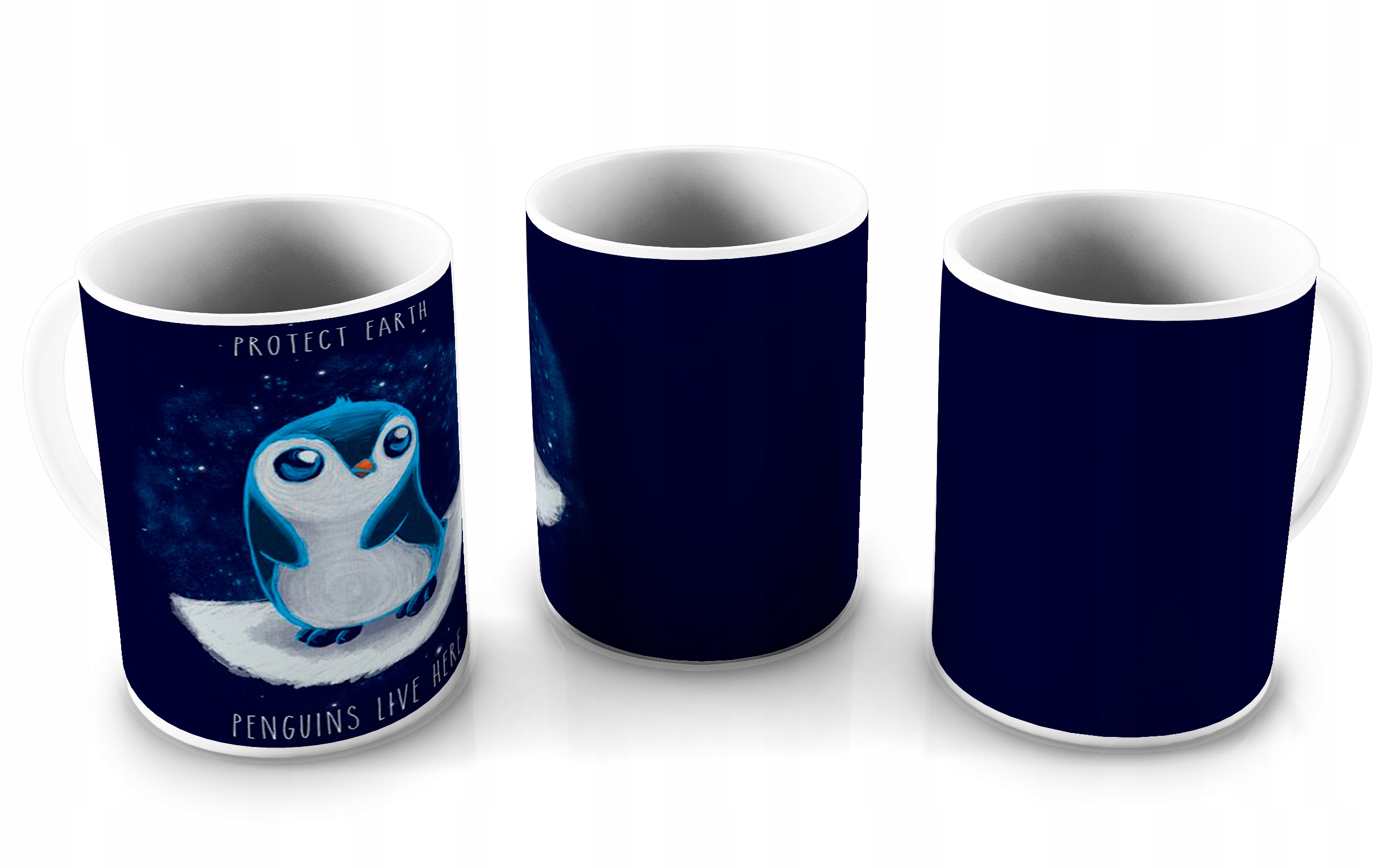 

Kubek Funny v119 Protect Earth Penguins Live Here